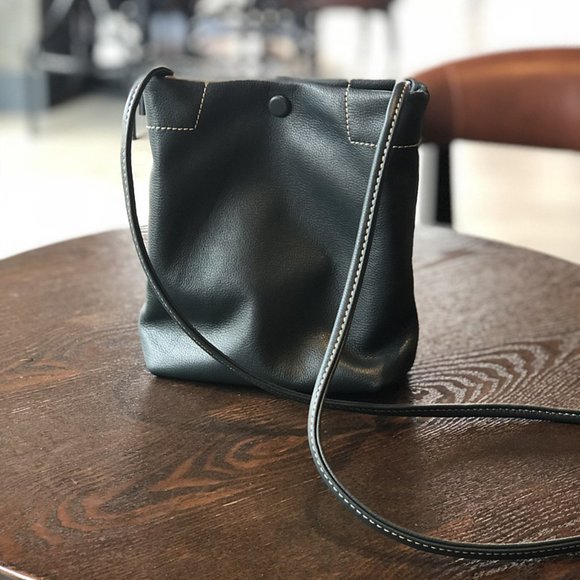 Mini Top layer cow leather bucket bag soft leather small bag